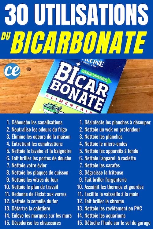 Liste des 30 utilisations du bicarbonate de soude