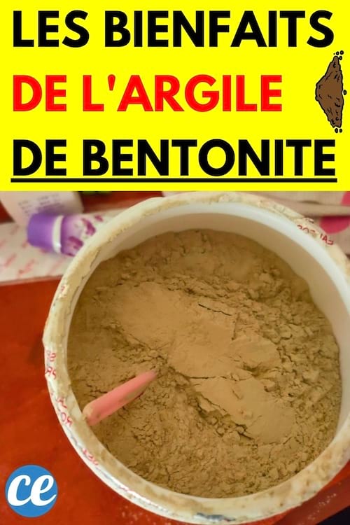 Un pot d'argile de bentonite 