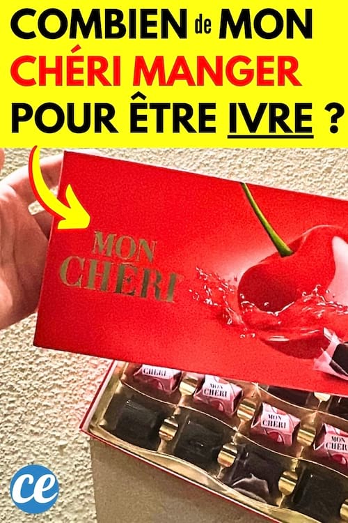 Une boîte de chocolat Mon Chéri avec de l'alcool dedans