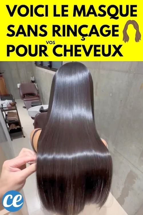 Des cheveux de femme très long et soyeux