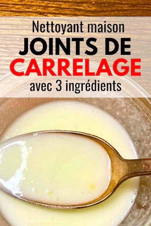 Un liquide fait maison dans une coupelle pour nettoyer les joints de carrelage