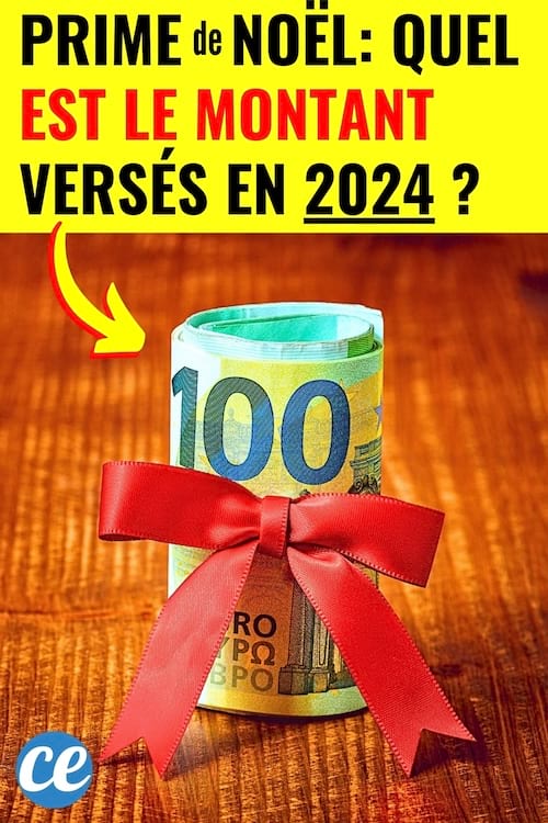 Un ruban avec des billets dedans pour la prime de Noël 2024