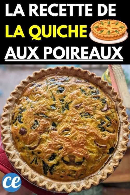 Une quiche aux poireaux 