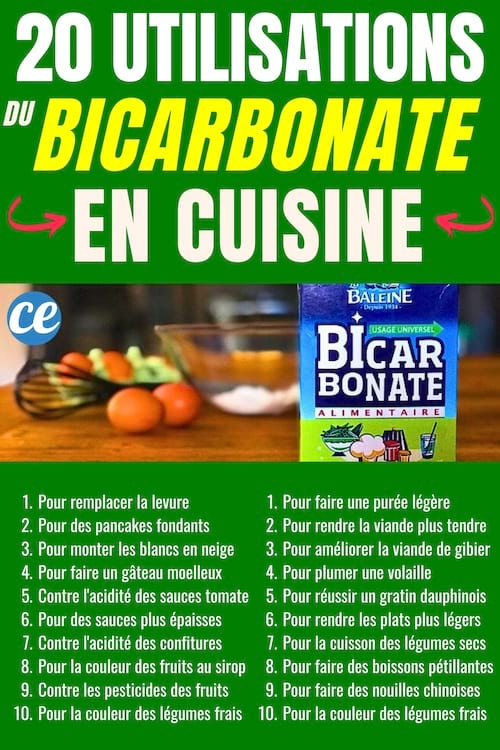 20 utilisations du bicarbonate de soude en cuisine