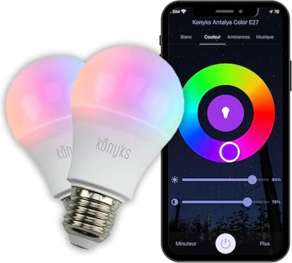 une ampoule LED connectée wi-fi pas chère