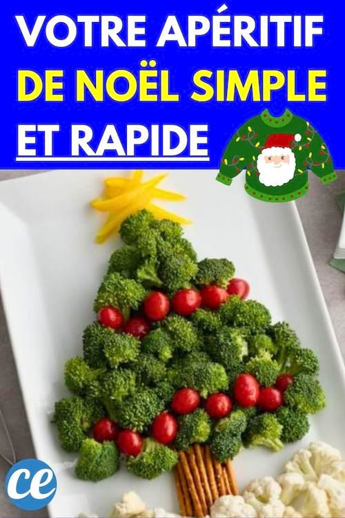 Sapin de Noel comme apéritif