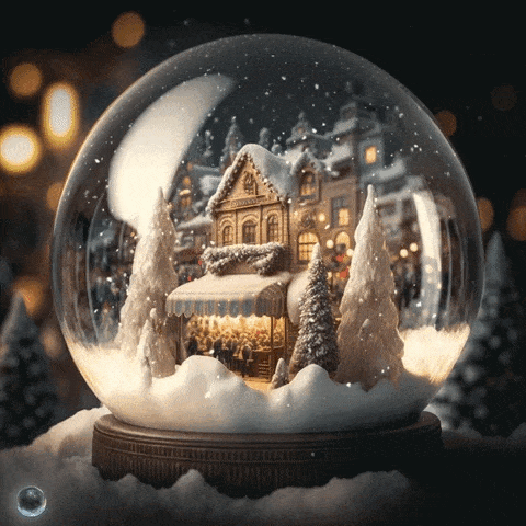 Boule de neige Noel gif