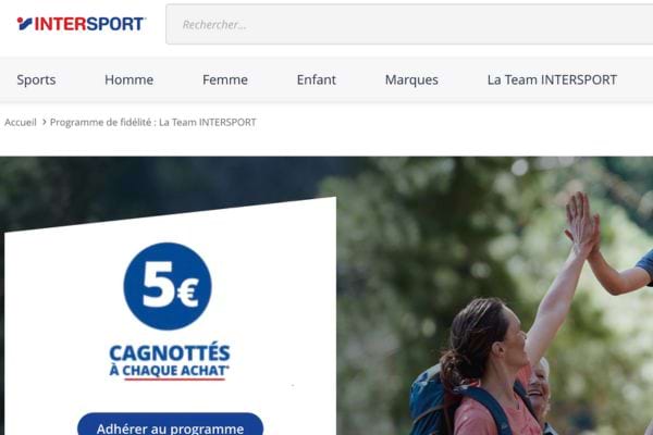Famille en randonnée, cagnotte Intersport.