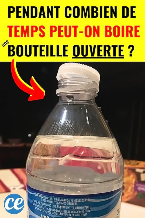 Une bouteille ouverte qu'il ne faut pas boire après 5 jours