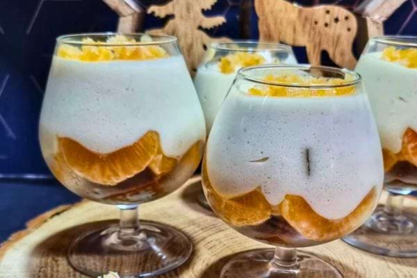 Dessert à l'orange et à la crème