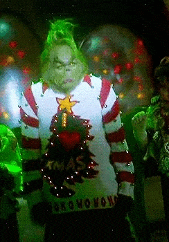 Le grinch pas content gif Noel