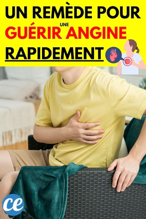 Un homme assis portant un tee-shirt jaune se tenant la poitrine