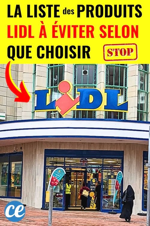 Un magasin Lidl avec des produits à éviter