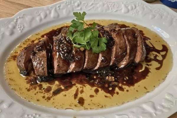 Magret de canard au miel