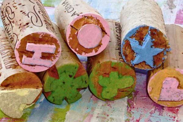 Bouchons avec tampons.