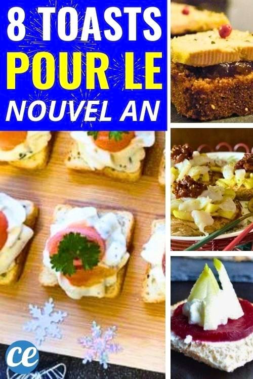 Plusieurs idées de toasts pour le nouvel an 