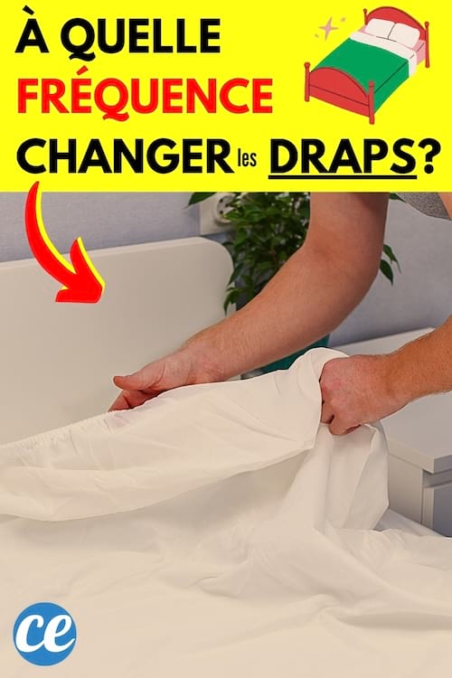 Une femme qui change les draps du lits toutes les semaines