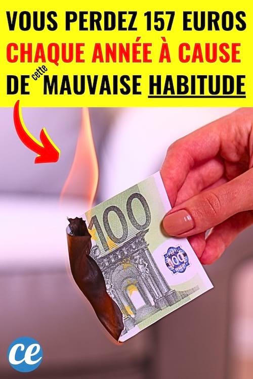 Un billet de 200€ qui est brûlé à cause du gâchis alimentaire