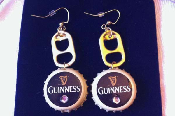Boucles d'oreilles Guinness