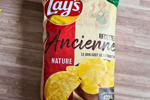 Sac de chips Lay's recette ancienne.