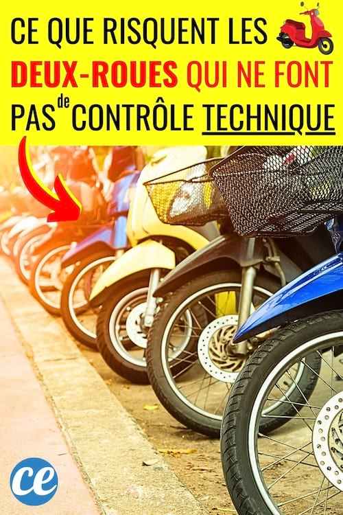 Un parking de deux-roues qui ont besoin de faire un contrôle technique