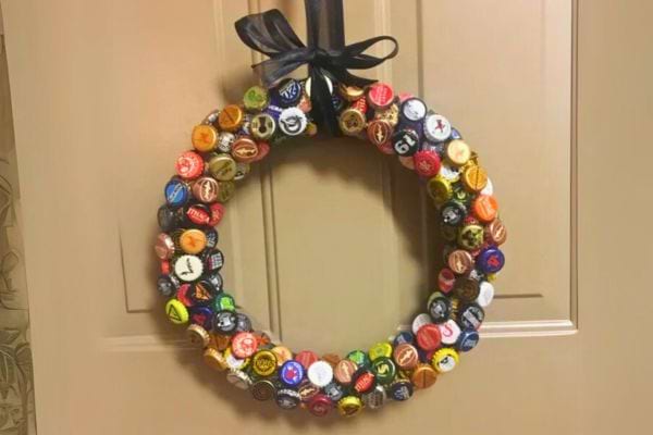 Couronne festive bière