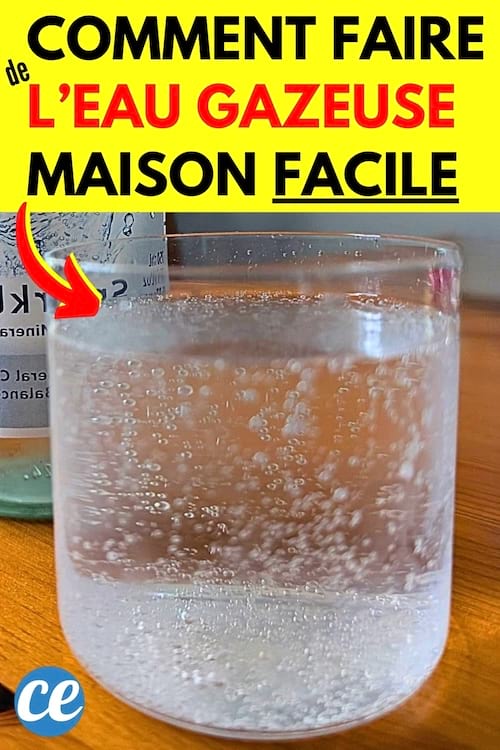 Un verre d'eau gazeuse maison avec du bicarbonate de soude