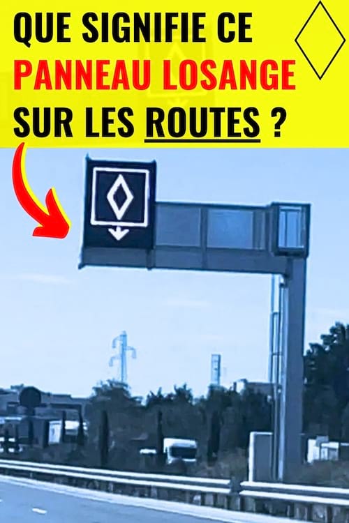 Un losange sur la route