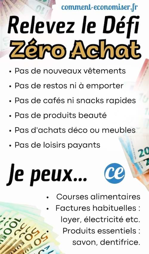 défi zéro achat