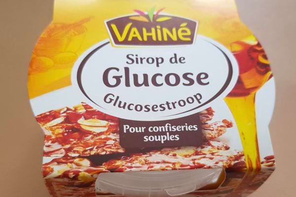Boîte de sirop de glucose Vahiné pour confiseries.