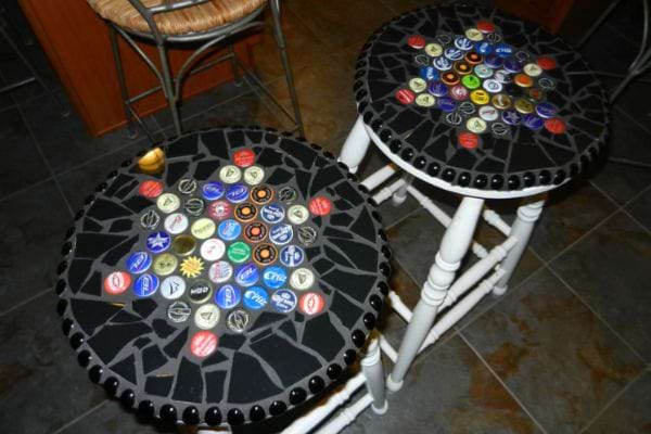 Tabourets uniques bière