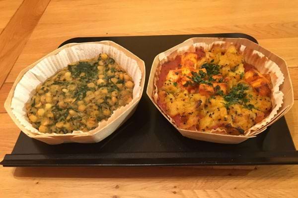 Plats cuisinés végétariens.