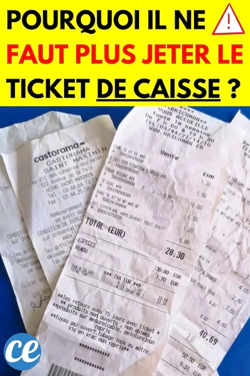 Plusieurs tickets de caisse empilés les uns sur les autres