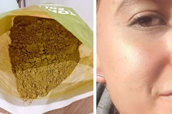 Visage de femme illuminé par un éclat doux.