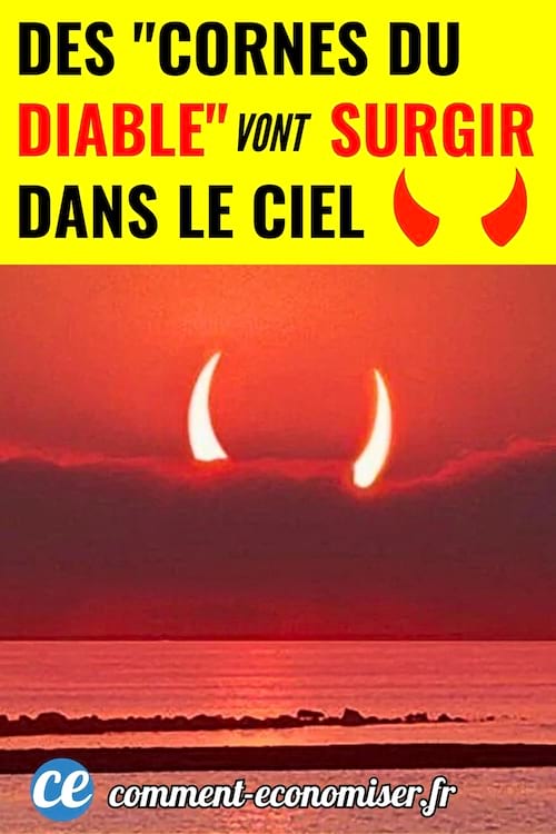 Des cornes de diables à cause de l'éclipse solaire du 29 mars