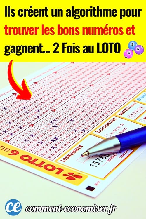 Un ticket de loto qui a été rempli grâce un algorithme