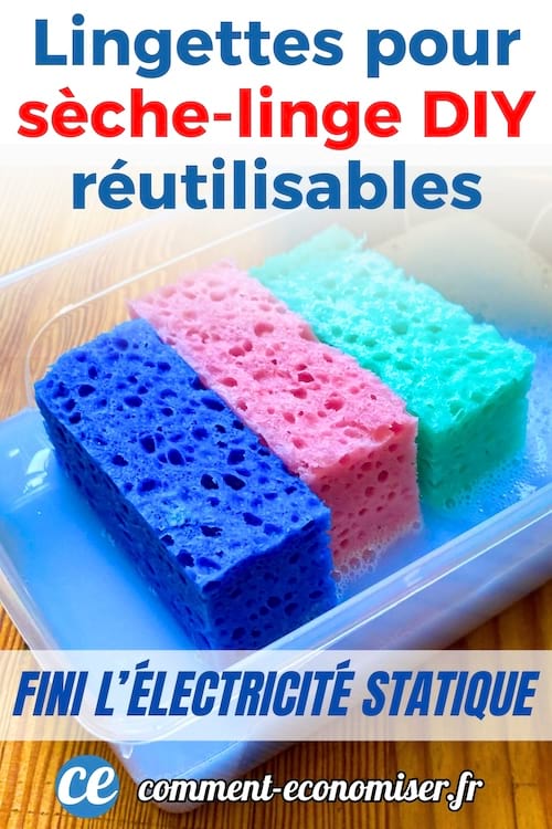 Des lingettes pour sèche-linge maison qui sont réutilisables