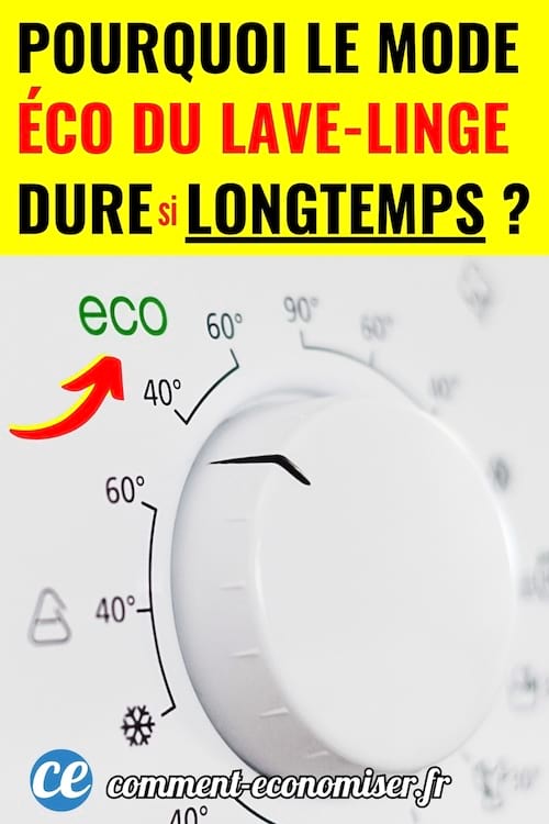 Le programme ECO sur une machine à laver qui dure longtemps