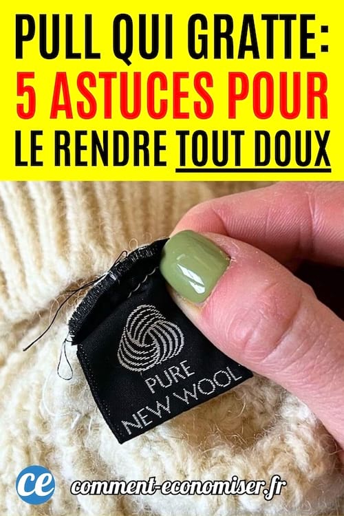 Pull en laine blanc qui gratte