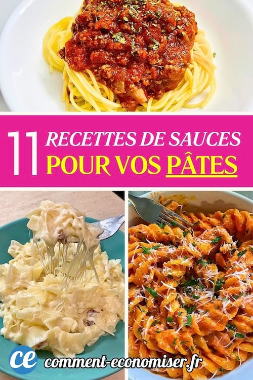 Des pâtes à la sauce tomate et avec une sauce blanche délicieuse