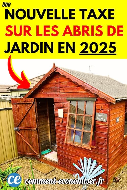 Un abris de jardin dans une maison qui va avoir une nouvelle taxe en 2025