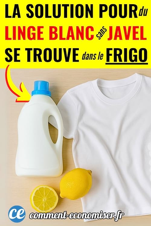 Un t-shirt blanc qui a été blanchi avec du citron
