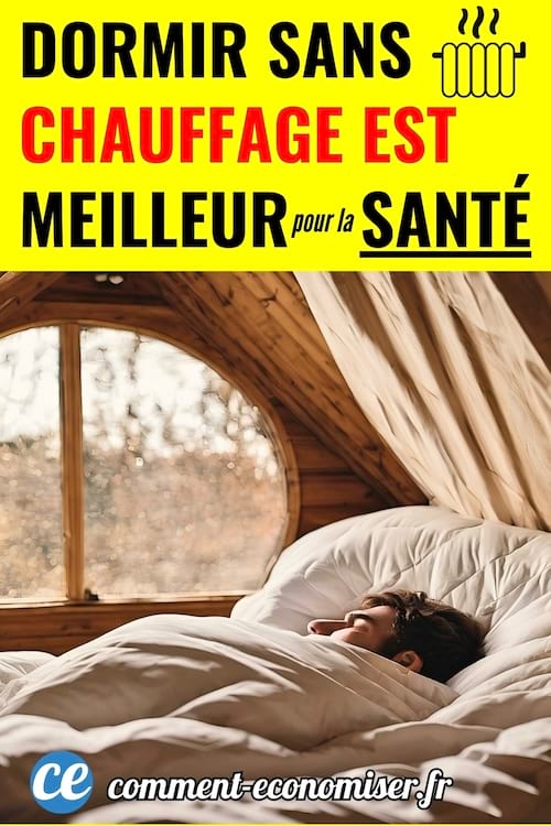 Un homme qui dort sans chauffage dans sa chambre