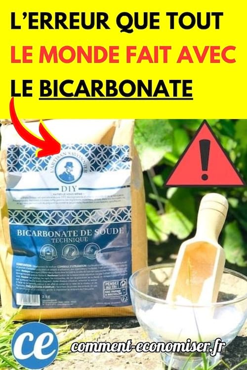 Un paquet de bicarbonate de soude