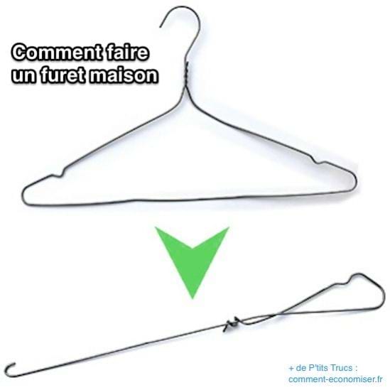 comment faire un furet maison pour déboucher une canalisation