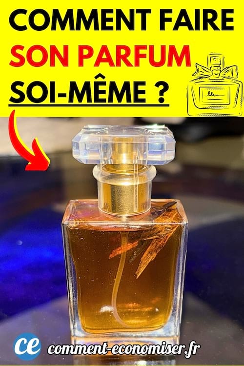 Du parfum fait maison dans un flacon 