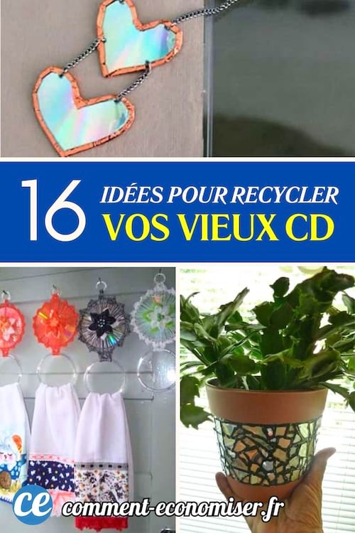 16 idées créatives pour recycler de vieux CD.