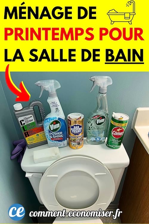 Un ménage de printemps dans la salle de bain