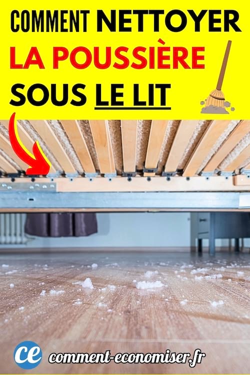 De la poussière sous le it à nettoyer pour bien dormir