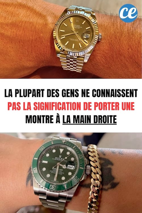 Des montres qui sont portées sur la main et la signification